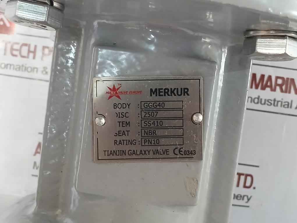 Hkc Hq-0603500000 Electric Part Turn Actuator Flanged W/ Butterfly Valve 590Nm
