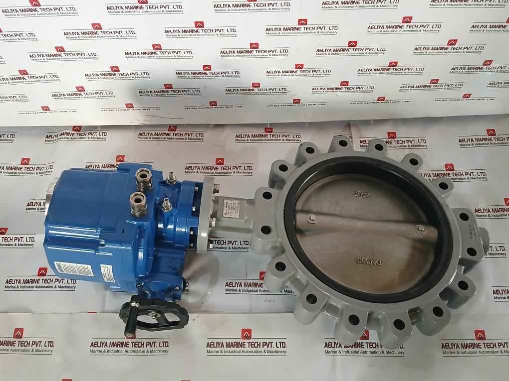Hkc Hq-0603500000 Electric Part Turn Actuator Flanged W/ Butterfly Valve Dn350