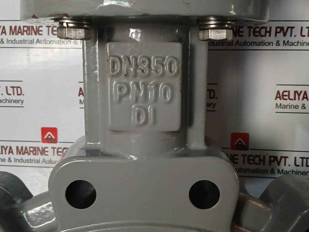 Hkc Hq-0603500000 Electric Part Turn Actuator Flanged W/ Butterfly Valve Dn350