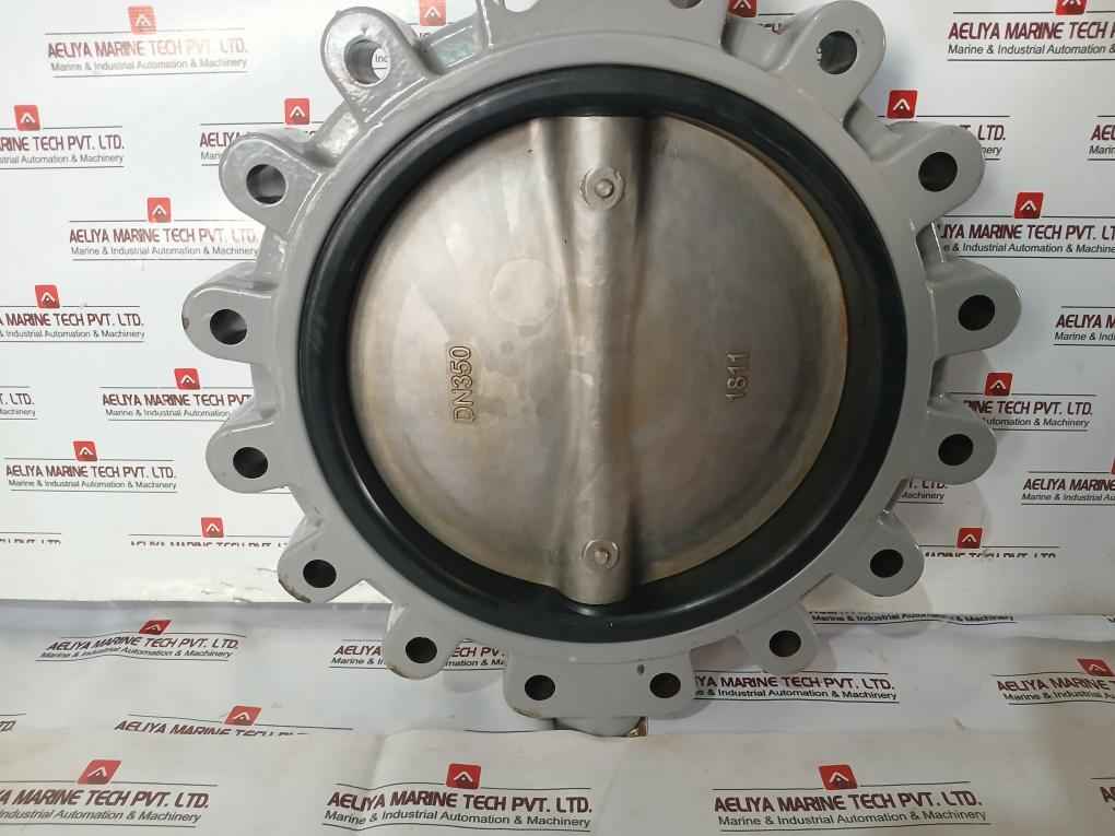 Hkc Hq-0603500000 Electric Part Turn Actuator Flanged W/ Butterfly Valve Dn350