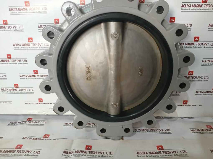 Hkc Hq-0603500000 Electric Part Turn Actuator Flanged W/ Butterfly Valve Dn350