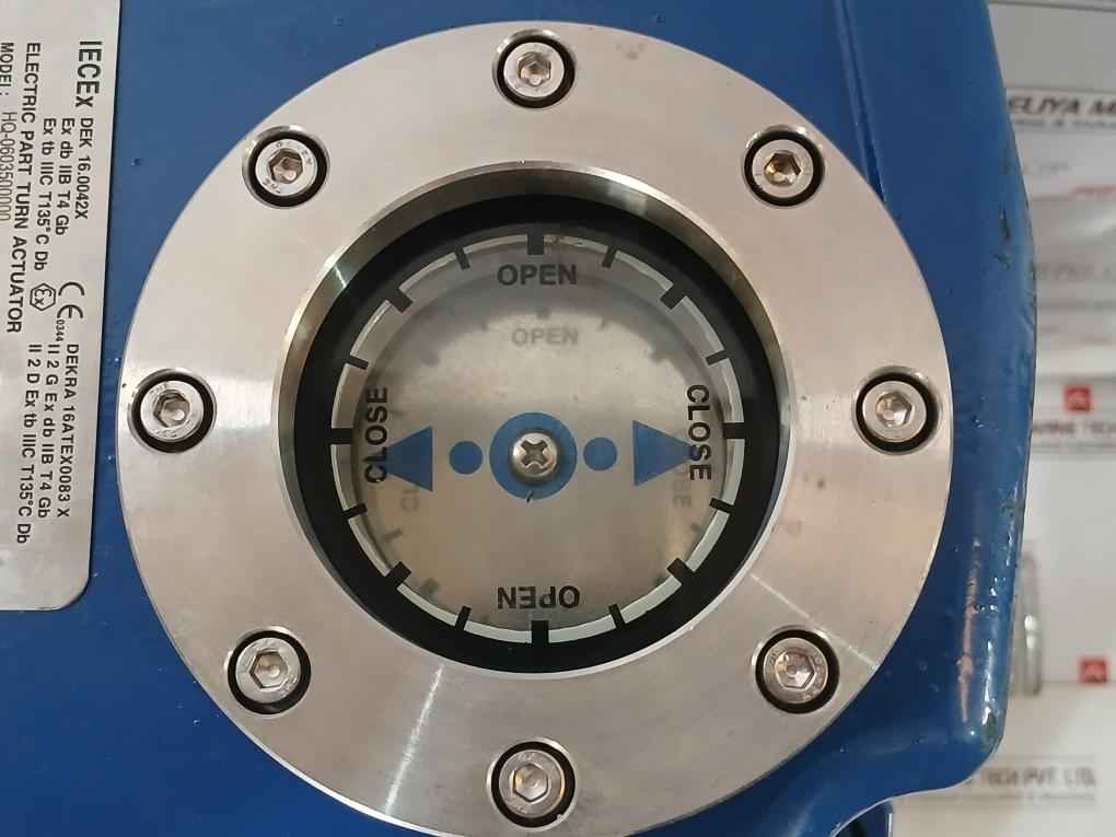 Hkc Hq-0603500000 Electric Part Turn Actuator Flanged W/ Butterfly Valve Dn350