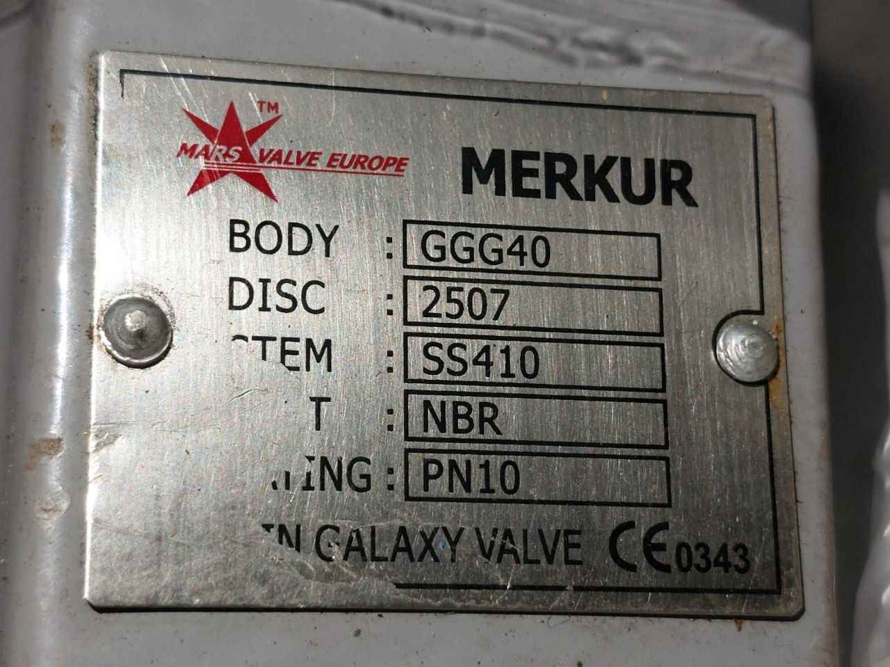 Hkc Hq-0603500000 Electric Part Turn Actuator Flanged W/ Butterfly Valve Dn350