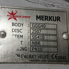Hkc Hq-0603500000 Electric Part Turn Actuator Flanged W/ Butterfly Valve Dn350
