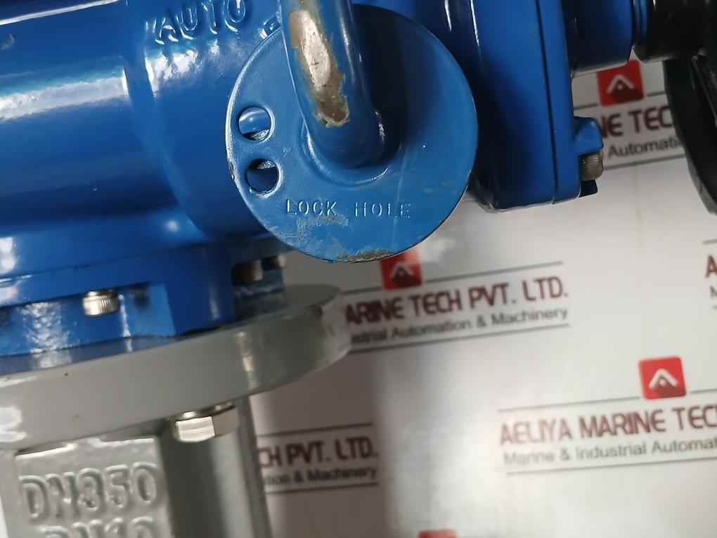 Hkc Hq-0603500000 Electric Part Turn Actuator Flanged W/ Butterfly Valve Dn350