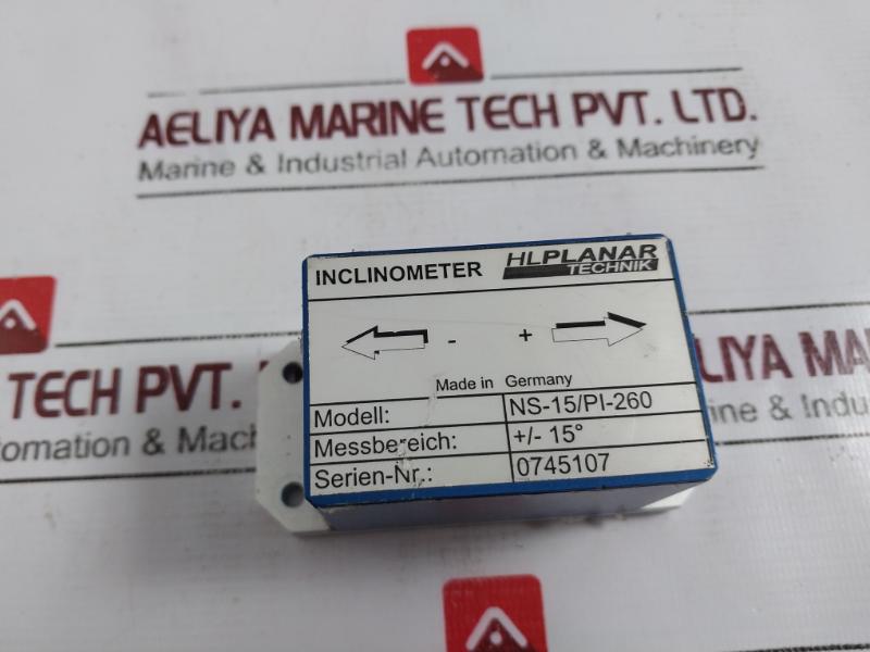 Hlplanar Technik Ns-15/pi-260 Single Axis Inclinometer +/-15°