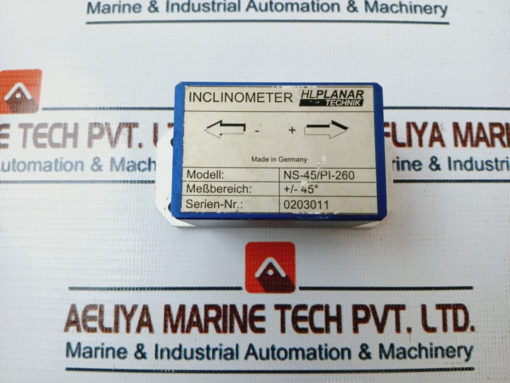 Hlplanar Technik Ns-45/Pi-260 Inclinometer +/-45°