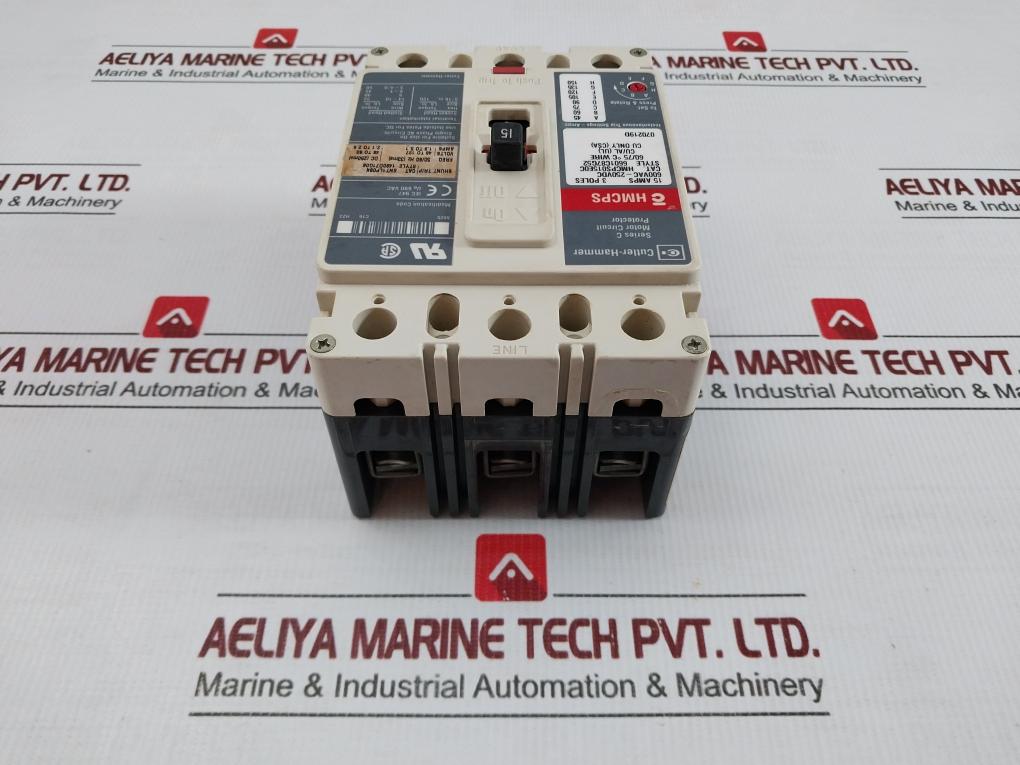 Hmcps015E0C Motor Circuit Protector 600Vac-250Vdc Cutler-hammer