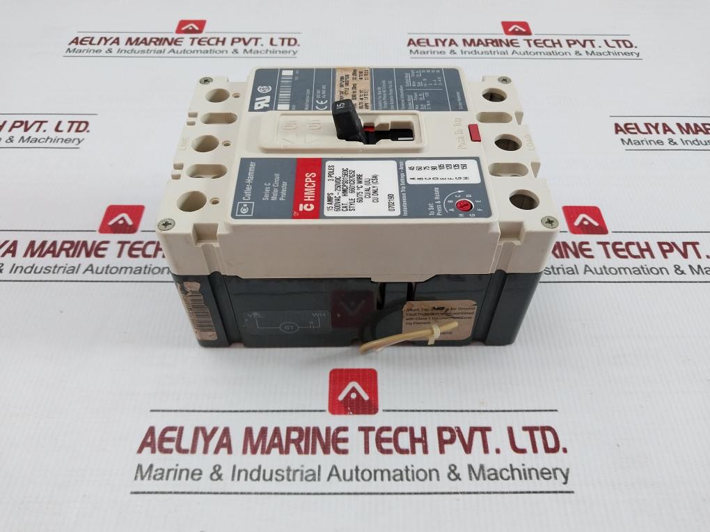 Hmcps015E0C Motor Circuit Protector 600Vac-250Vdc Cutler-hammer