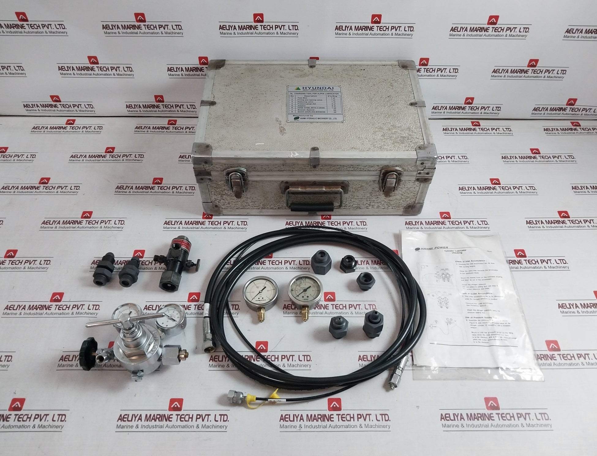 Hmp Hanmi Hydraulic Fr-ils-op N2 Charging Tool Set For Alpha Lubricator 3200 Bar