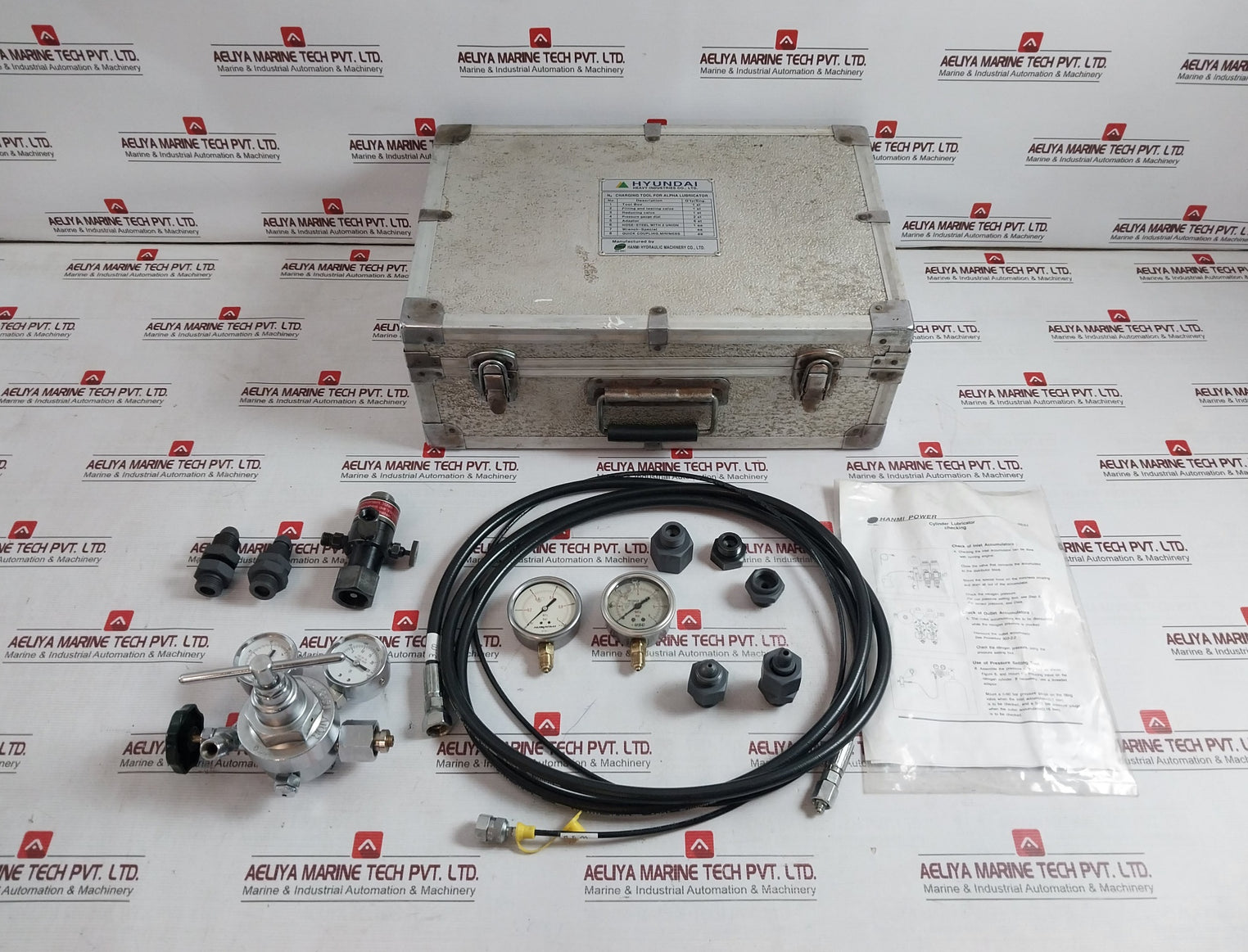 Hmp Hanmi Hydraulic Fr-ils-op N2 Charging Tool Set For Alpha Lubricator 3200 Bar