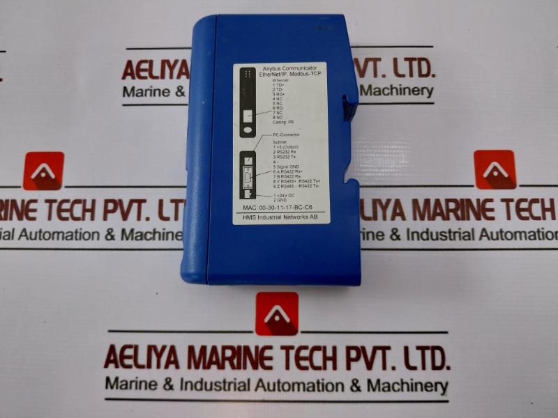 Hms Ab7007-c Anybus Communicator Ethernet I/p And Modbus-tcp 24vdc