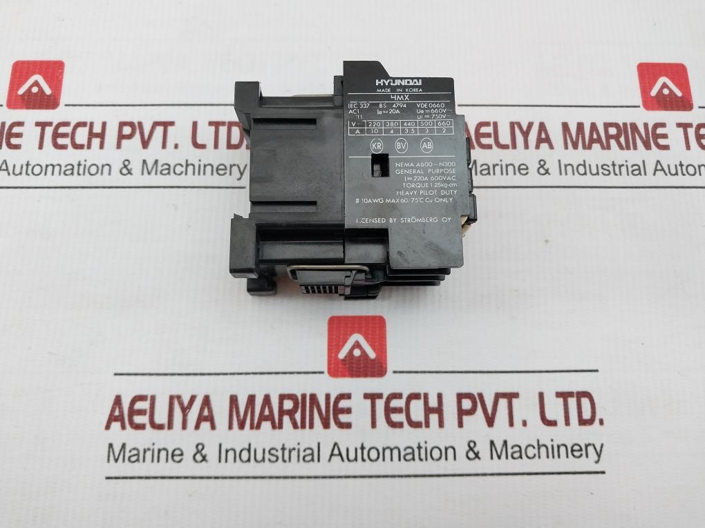 Hmx 40 Hyundai Auxiliary Relay 50Hz