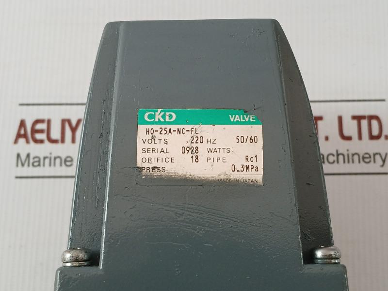 Ho-25A-nc-fl Ckd Ac220V 50/60Hz 0.3Mpa Solenoid Valve