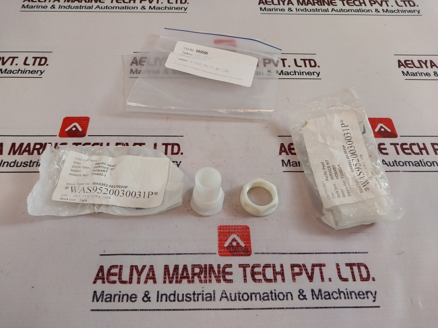 Hobart 734803-1 Wash Arm Bearing With Nut Service Kit