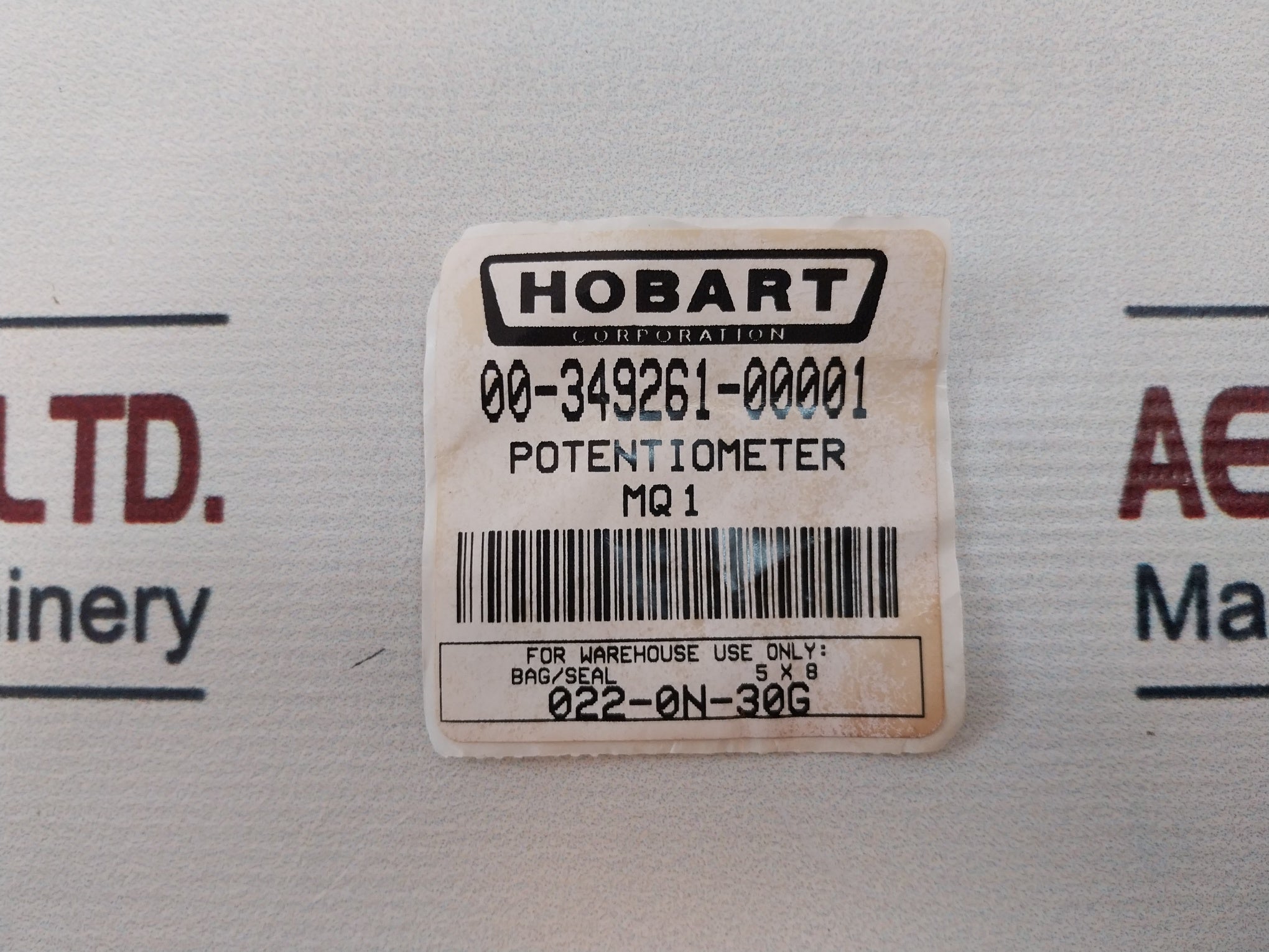 Hobart 950515A02-102 Potentiometer