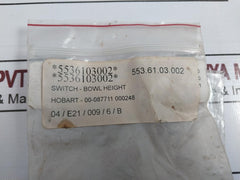 Hobart Xgg6-88-p27Z1 Microswitch 15A 250Vac