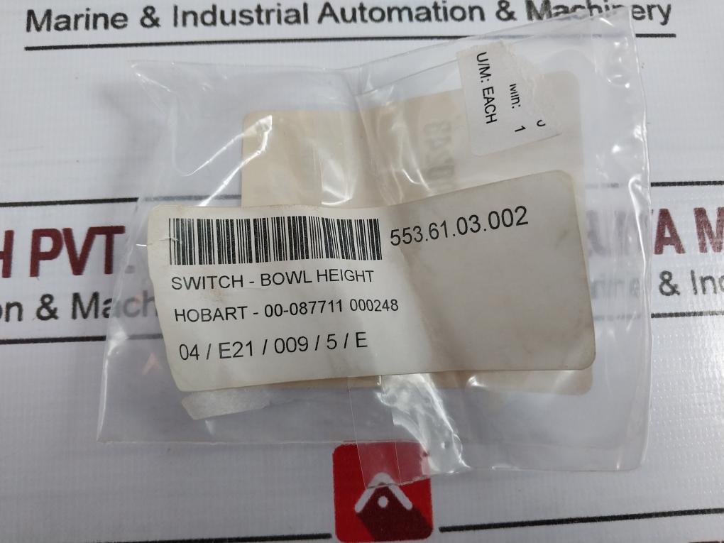 Hobart Xgg6-88-p27Z1 Microswitch 15A 250Vac
