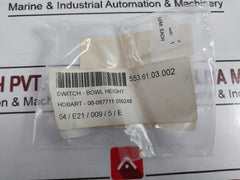 Hobart Xgg6-88-p27Z1 Microswitch 15A 250Vac