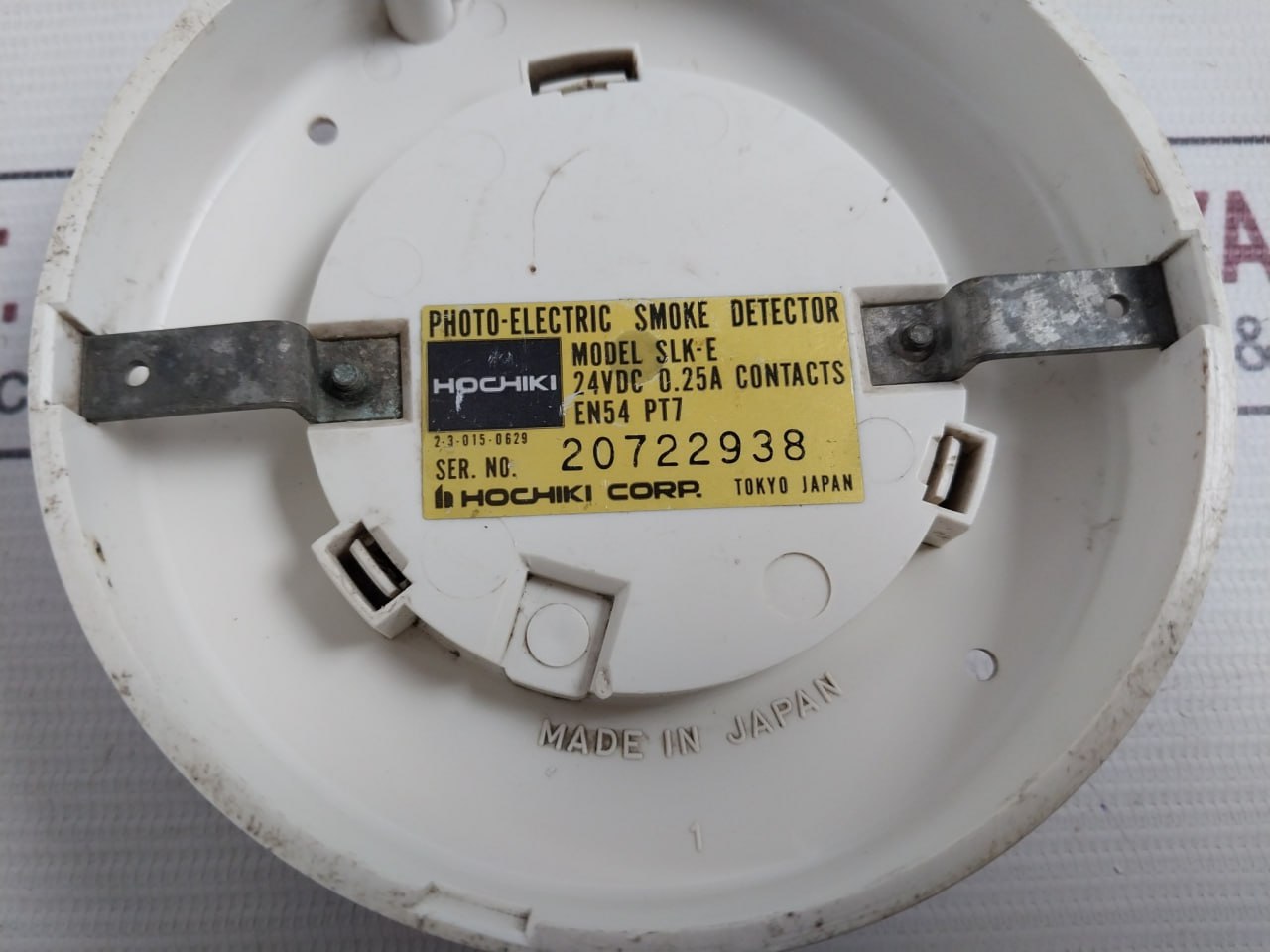 Hochiki Slk-e Photo-electric Smoke Detector 24Vdc 0.25A Contact