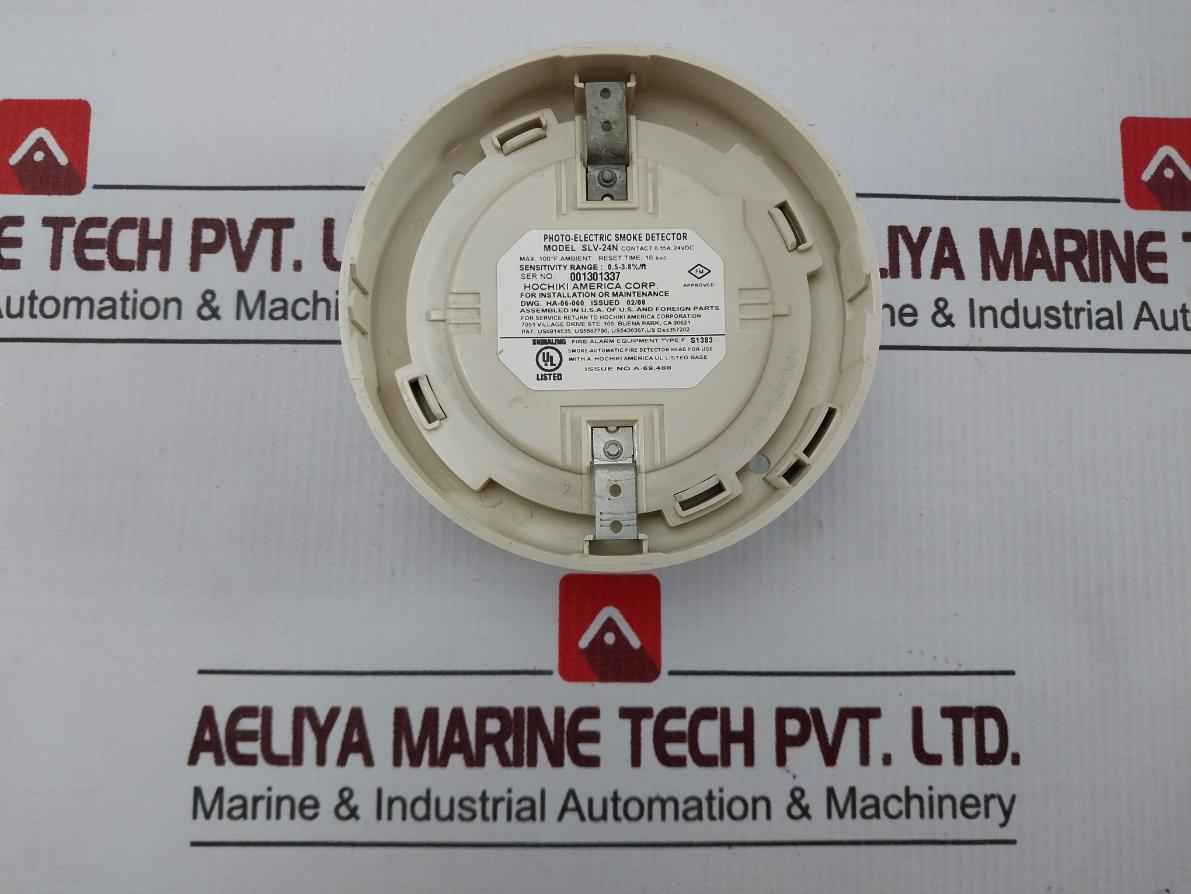 Hochiki Slv-24N Photo Electric Smoke Detector 0.15A 24Vdc 10Sec