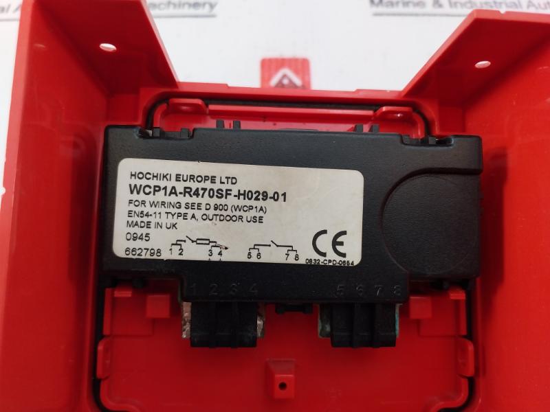 Hochiki Wcp1a-r470sf-h029-01 Fire Alarm Manual Call Point En54-11, Type A