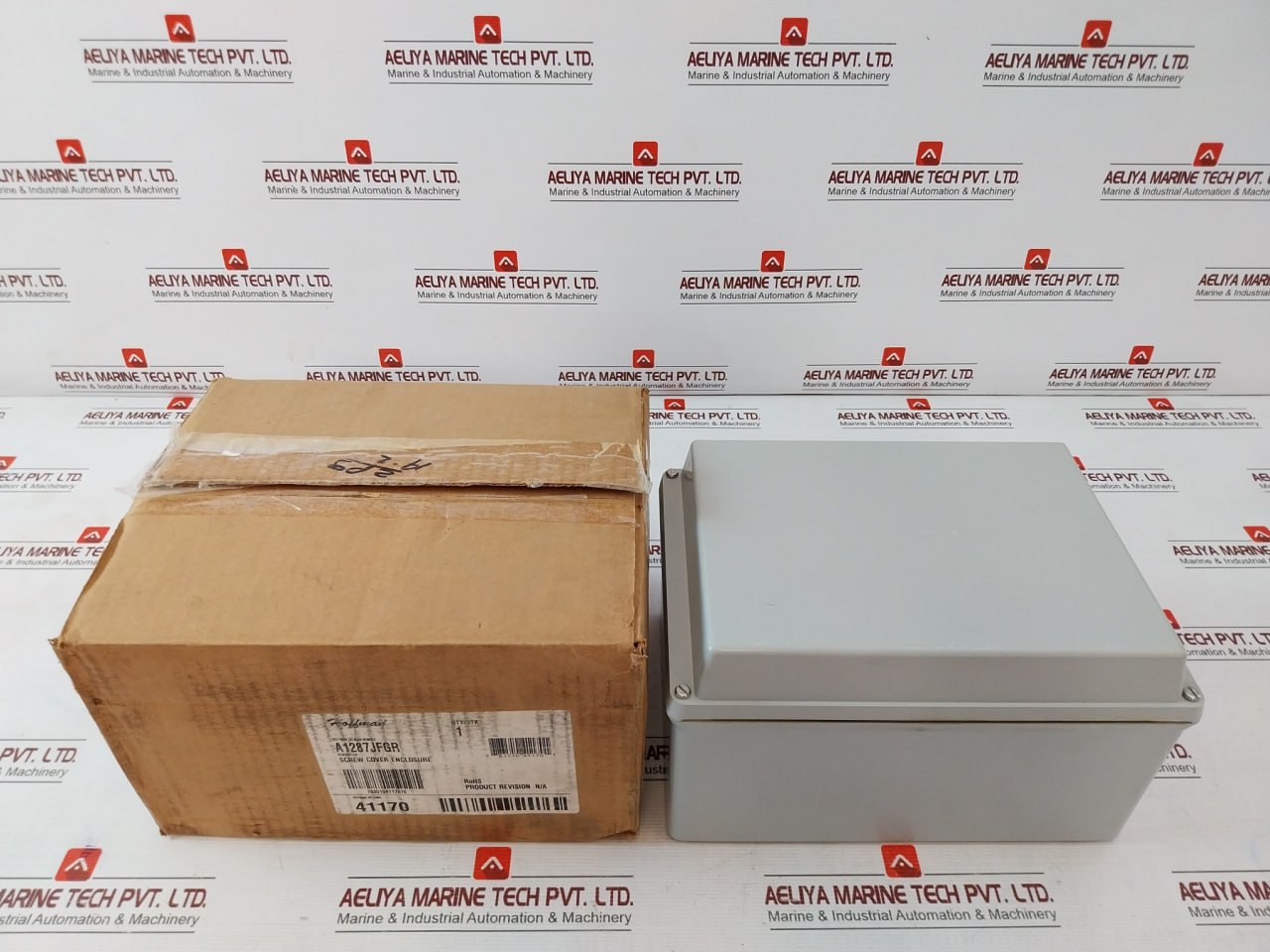Hoffman A1287Jfgr Screw Cover Enclosure 20-1287, P3000 Ro Watermaker 4"X 12"X 8"