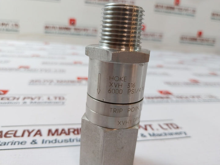 Hoke Xvh 316 Excess Flow Valve Xvhy08M08F00010Ydh 6000 Psi