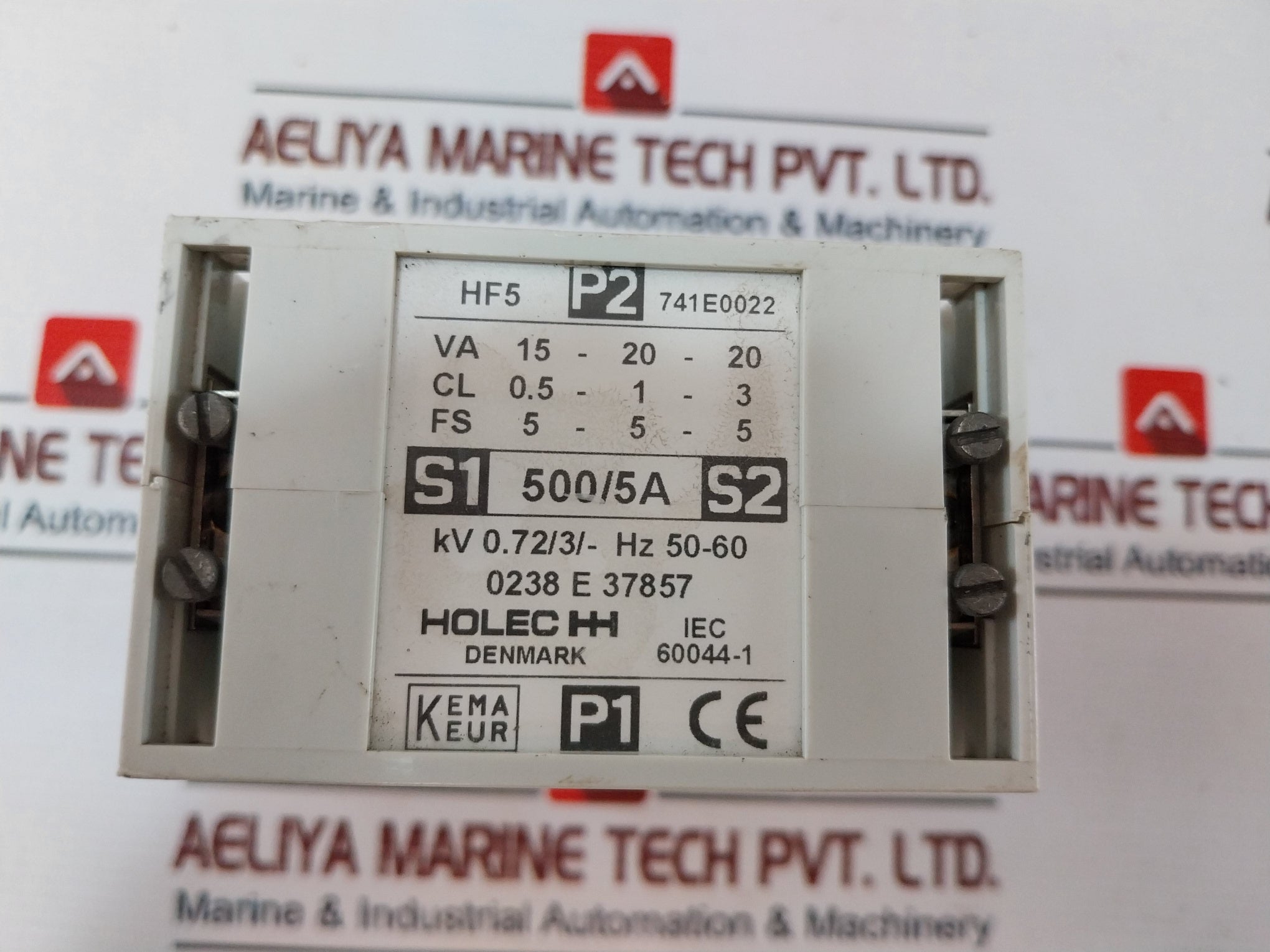 Holec Hf5 Current Transformer 500/5A, Kv 0.72/3/-hz 50-60