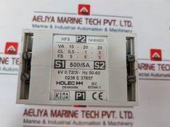 Holec Hf5 Current Transformer 500/5A, Kv 0.72/3/-hz 50-60