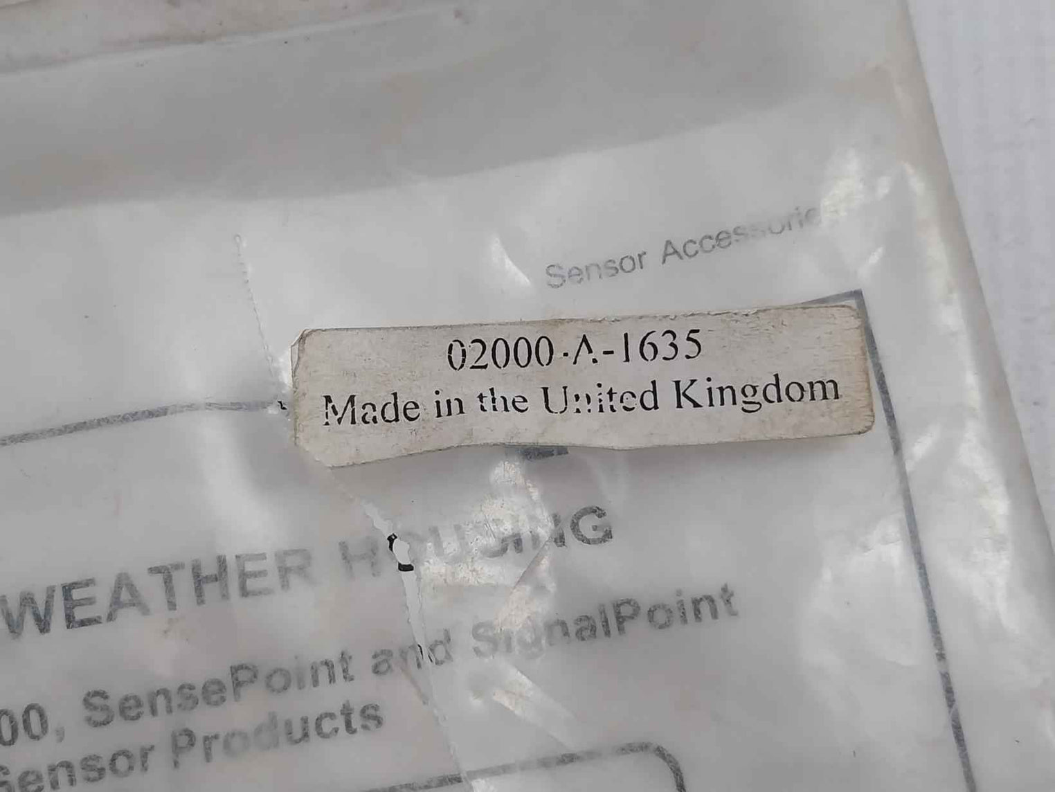 Honeywell 02000-a-1635 Series 2000 Analytics Weatherproof Cap For Use With Senso