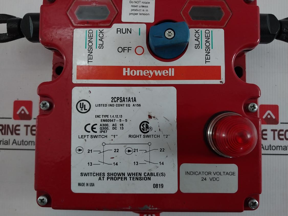 Honeywell 2Cpsa1A1A Cable Pull Switch Ip67 24 Vdc En60947-5-5