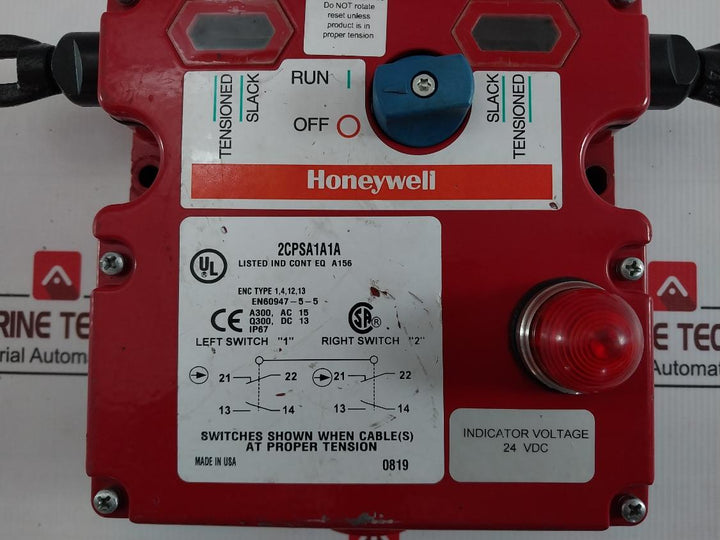 Honeywell 2Cpsa1A1A Cable Pull Switch Ip67 24 Vdc En60947-5-5