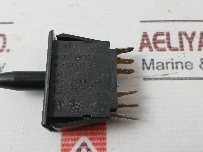 Honeywell 2Dm4 Micro Snap Action Switch 250 277 Vac 10A