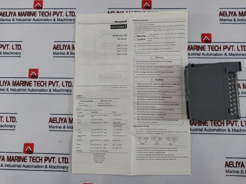 Honeywell 2Mlf-dv4A Masterlogic-200 4 Channel Analog Voltage Output Module