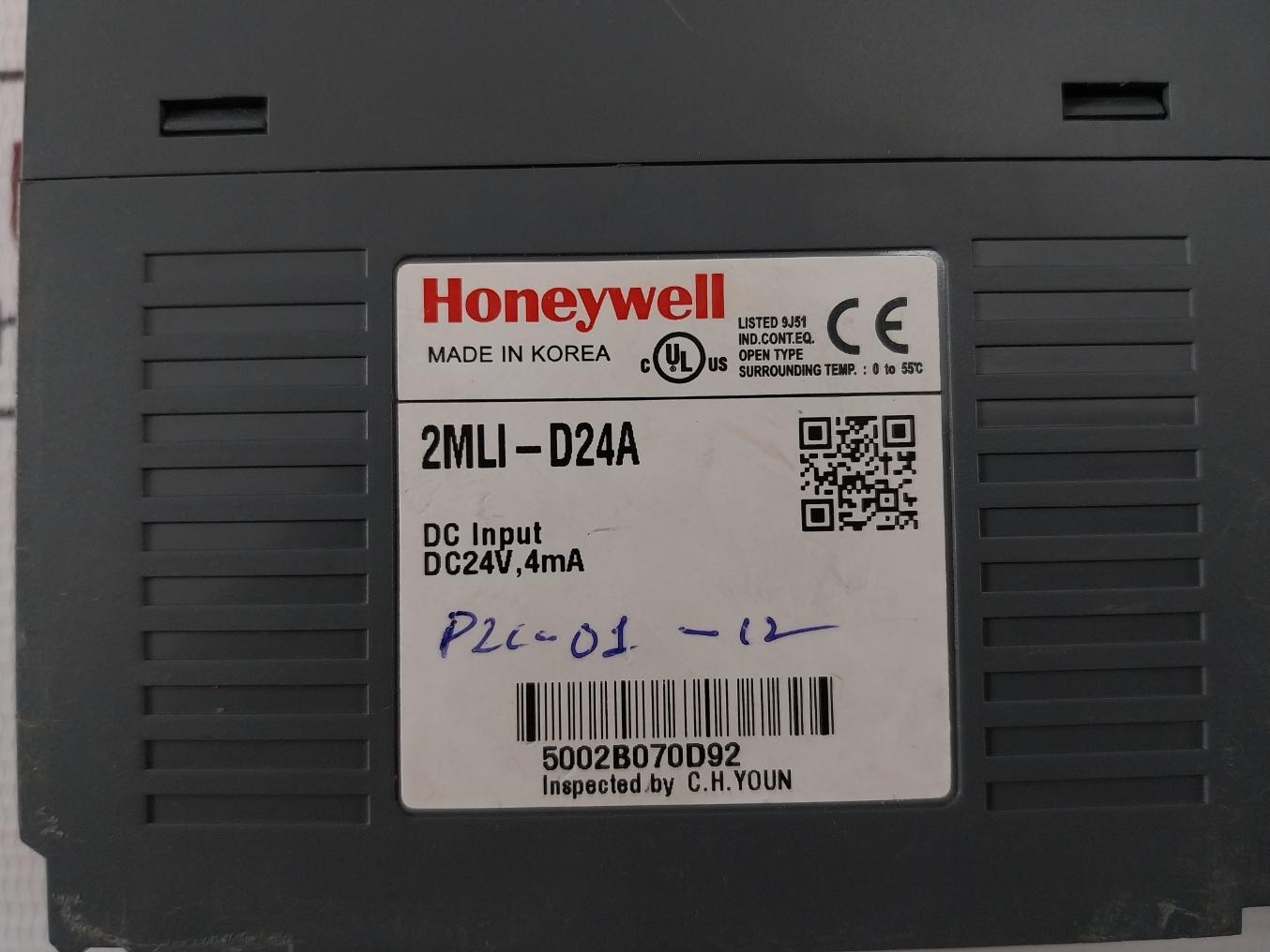 Honeywell 2Mli-d24A Dc Input Module Dc24V 4Ma