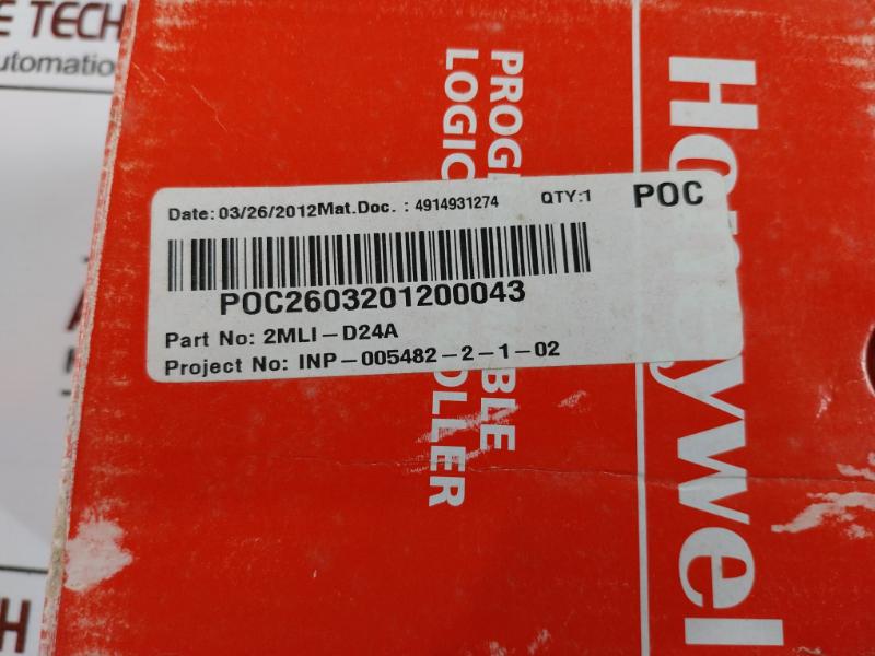 Honeywell 2Mli-d24A Programmable Logic Controller Dc24V 4Ma