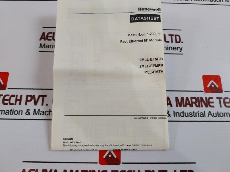 Honeywell 2Mll-efmtb Fast Ethernet I/F Module V5.20