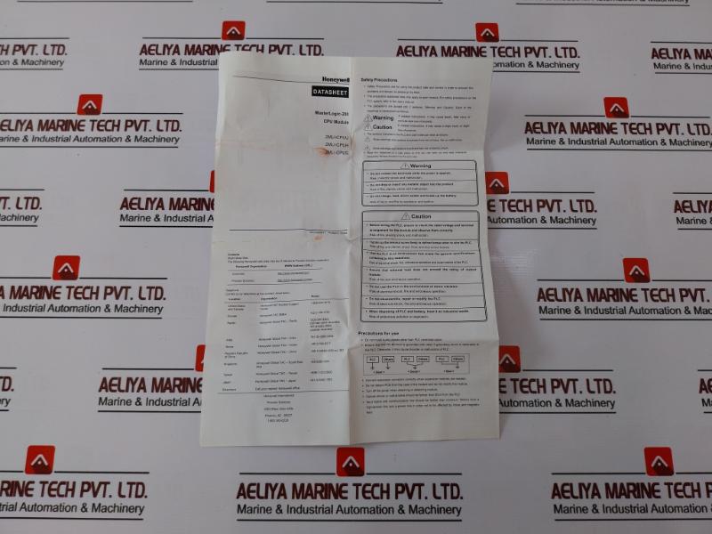 Honeywell 2Mli-cpuu Masterlogic-200 Cpu Module 1M Byte 6144 Point