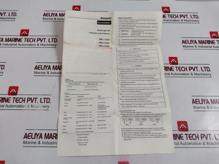 Honeywell 2Mll-ch2A Masterlogic 200 Programmable Logic Controller 50038310049