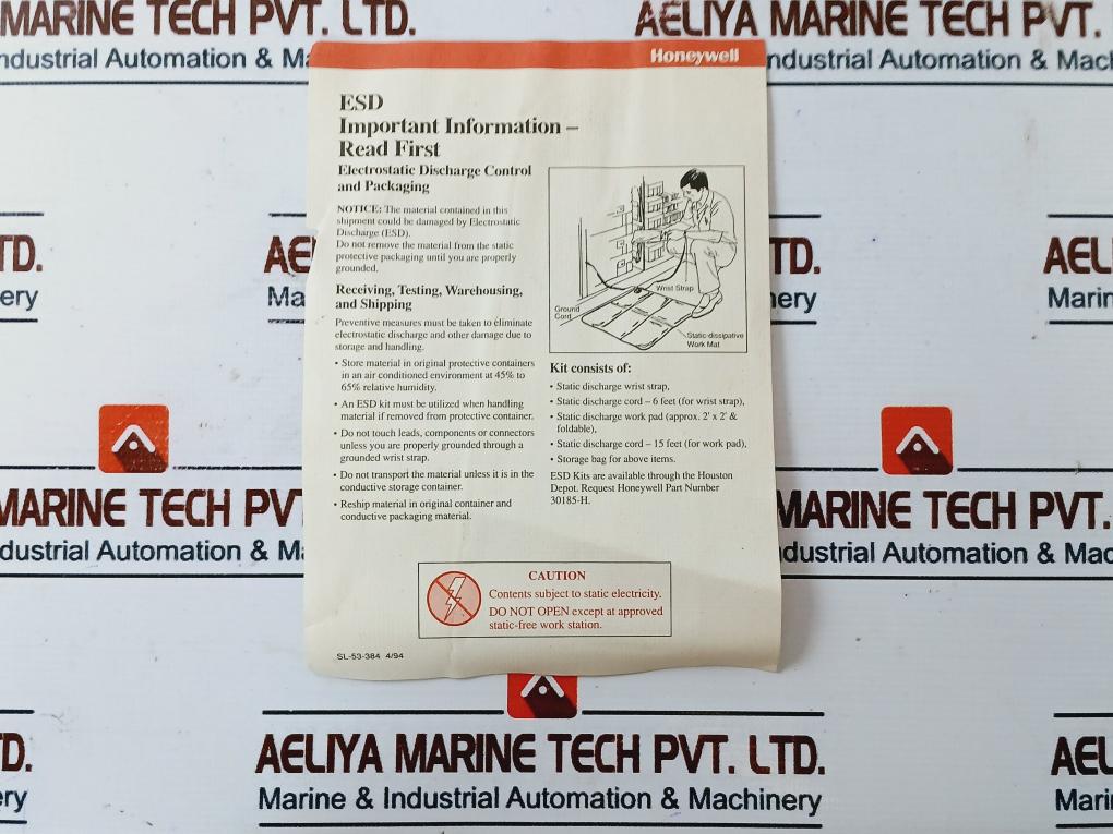 Honeywell 30735974-002 Trend Memory Card 30735973-001 V.R Rev 2