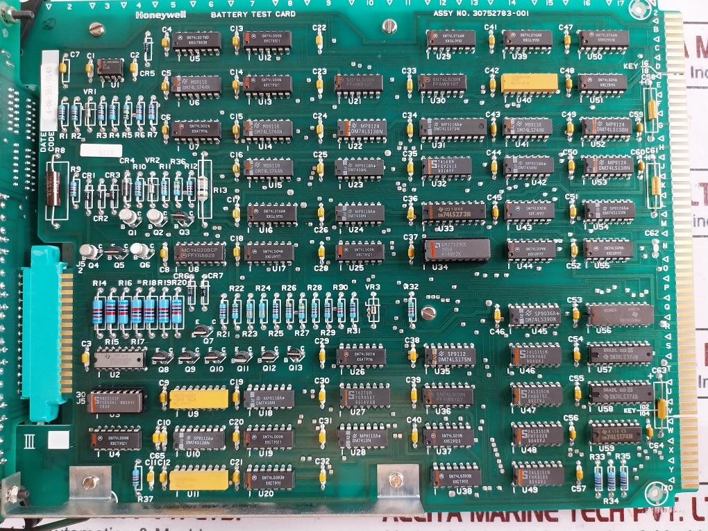 Honeywell 30752783-001 Battery Test Card