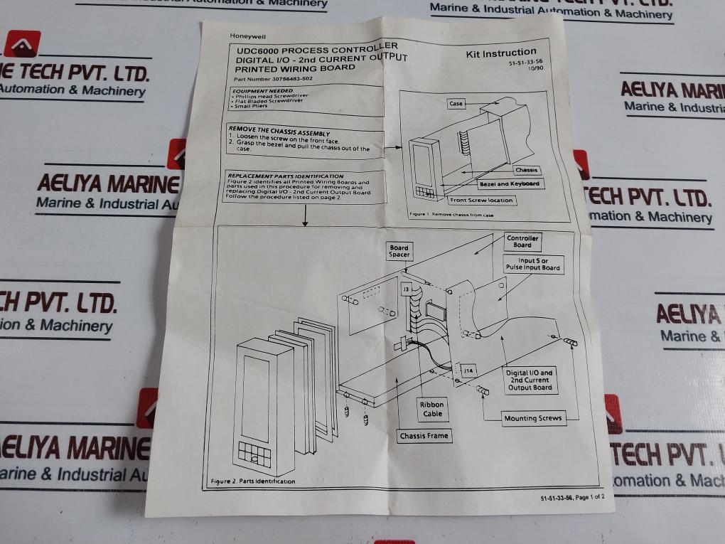 Honeywell 30756483-002 Udc6000 Process Controller Digital I/o-2nd Current Output