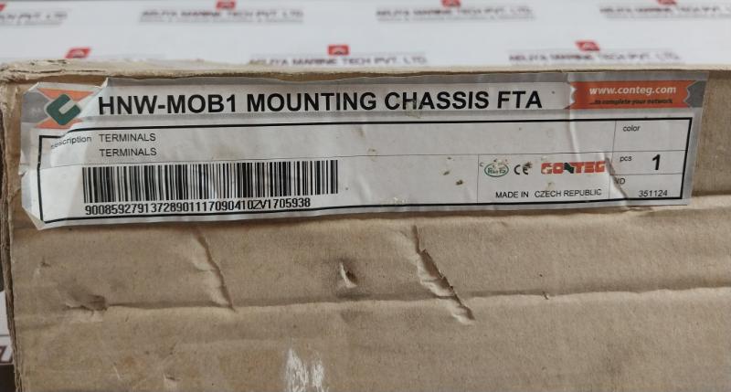 Honeywell 4603076 Hnw-mob1 Fta Terminals Mounting Chassis Zv1705938 Rev B 351124