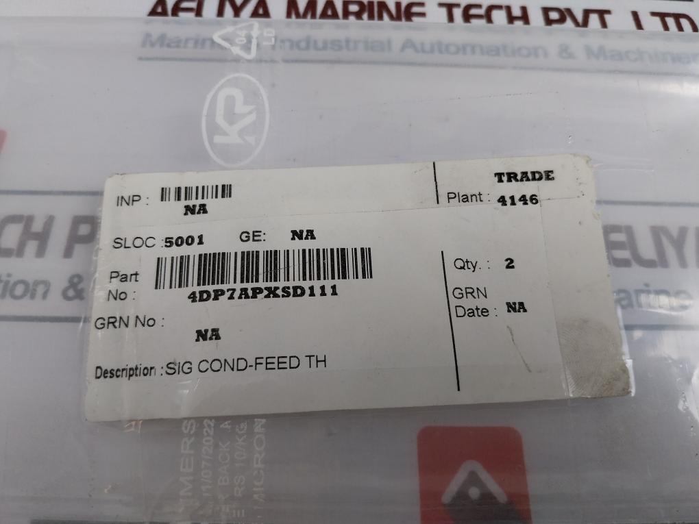 Honeywell 4DP7APXSD111 Signal Conditioner Feed TH, 51103611-100, Rev A