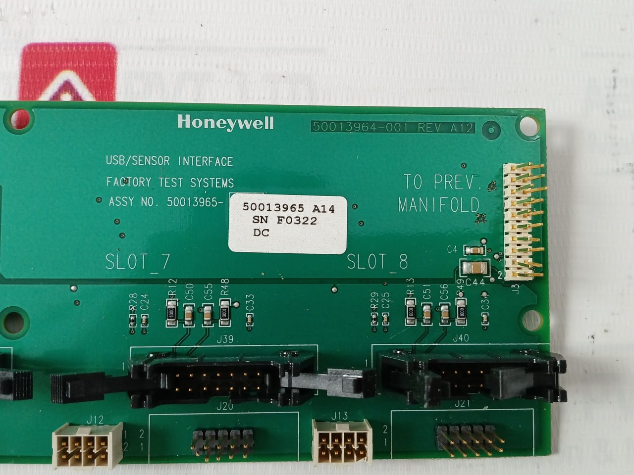 Honeywell 50013964-001 Pcb For Usb/Sensor Interface Factory Test System 94V