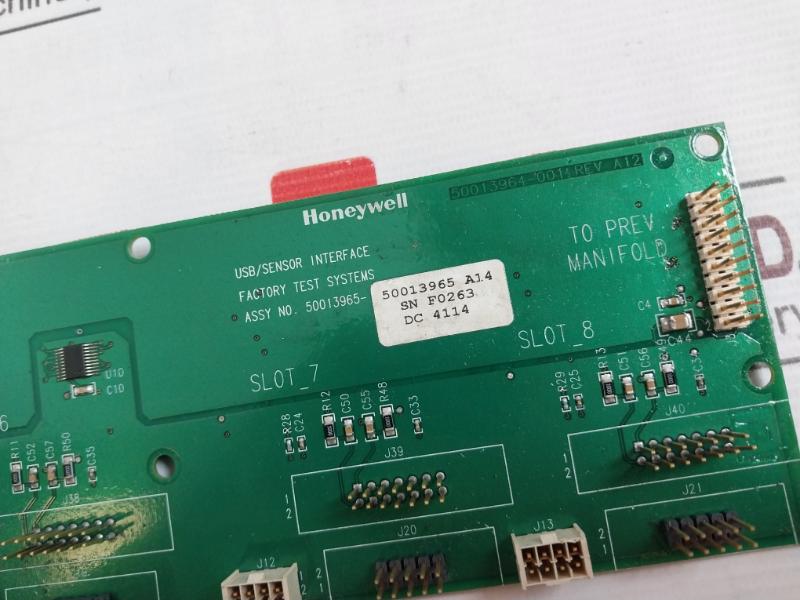 Honeywell 50013964-001 Pcb For Usb/Sensor Interface Factory Test System Dc 4114