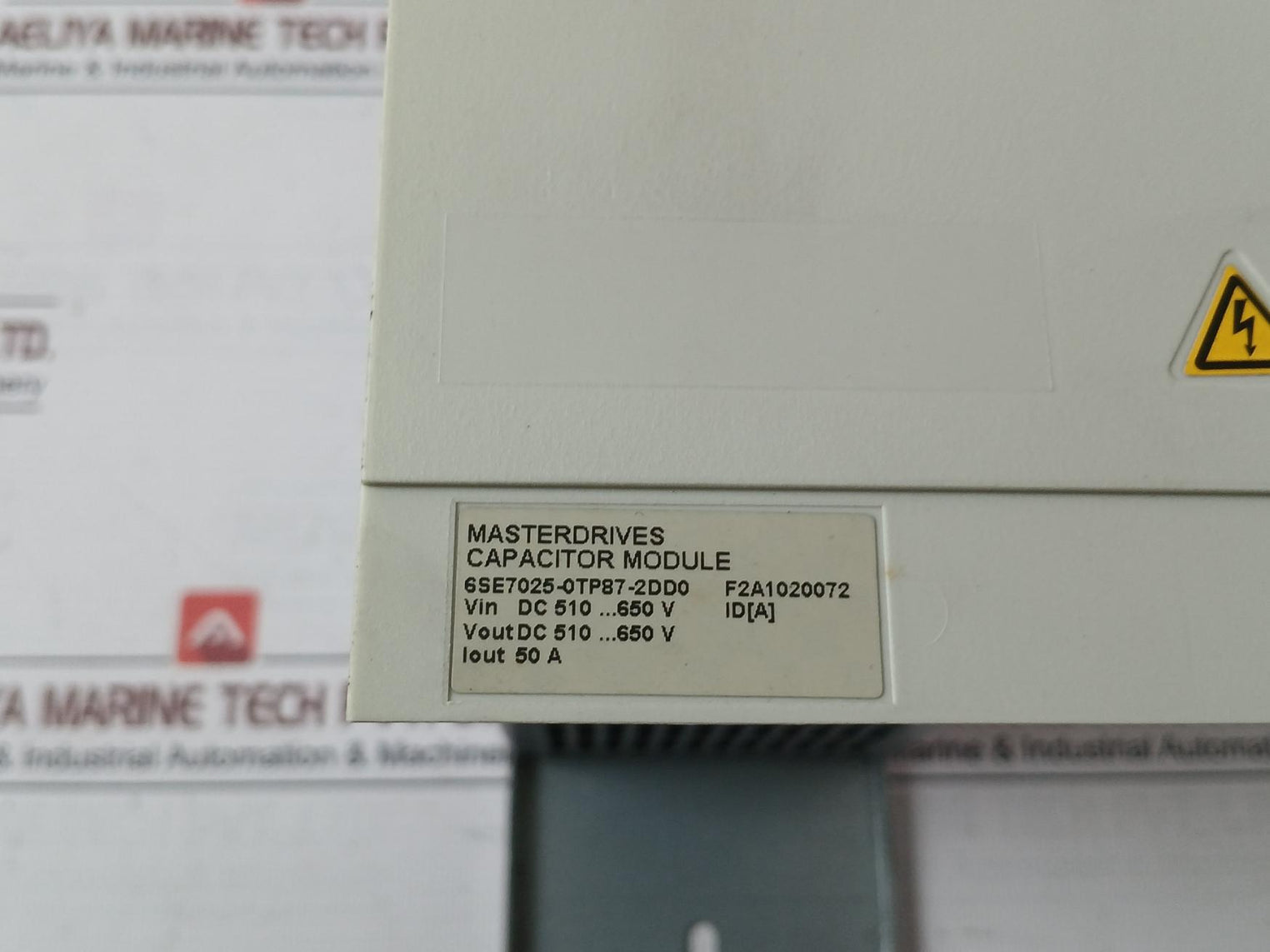 Siemens 6Se7025-0Tp87-2Dd0 Motion Control Capacitor Module For Power Buffering