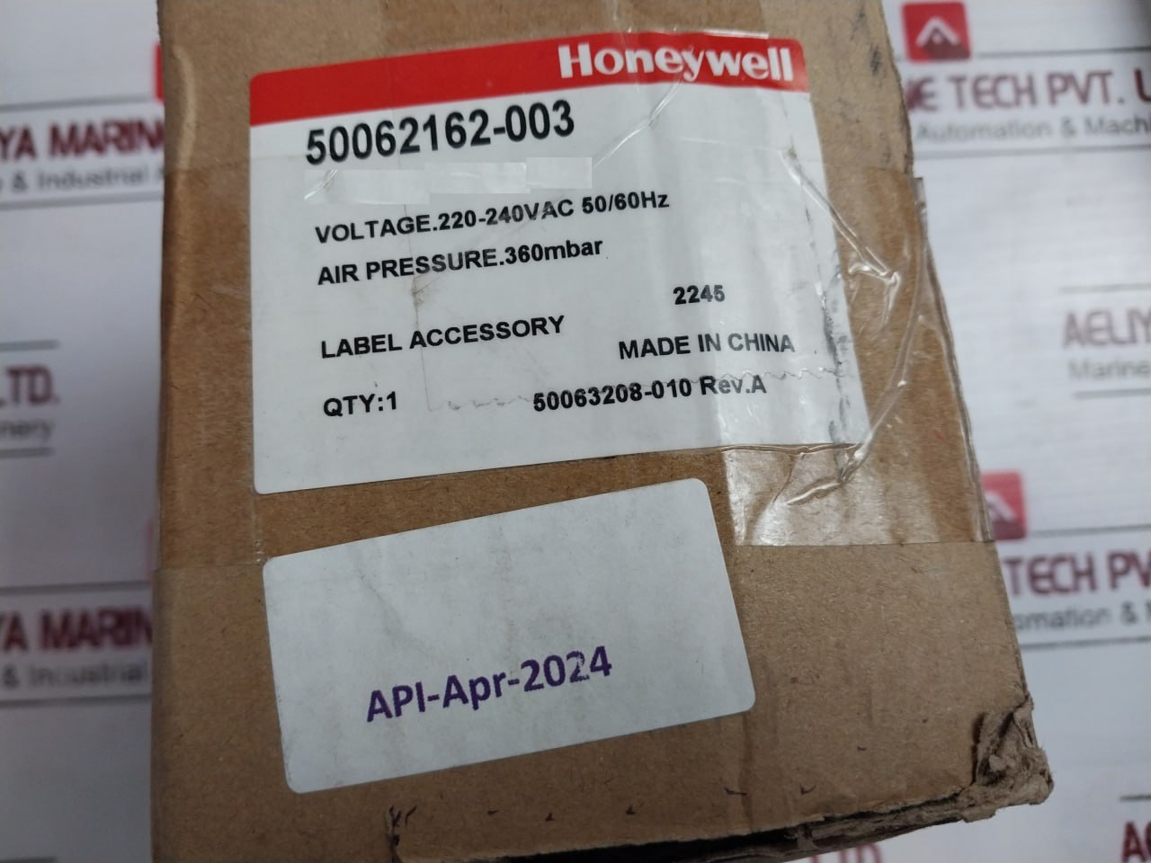 Honeywell 50062162-003 Coil For Solenoid Valve 220-240Vac 50/60Hz Rev: A 360Mbar