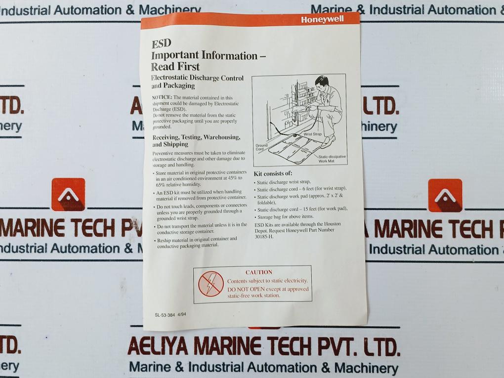 Honeywell 51108843-100 Input/Output Process Card Sio Pwa(C/B) Rev.C